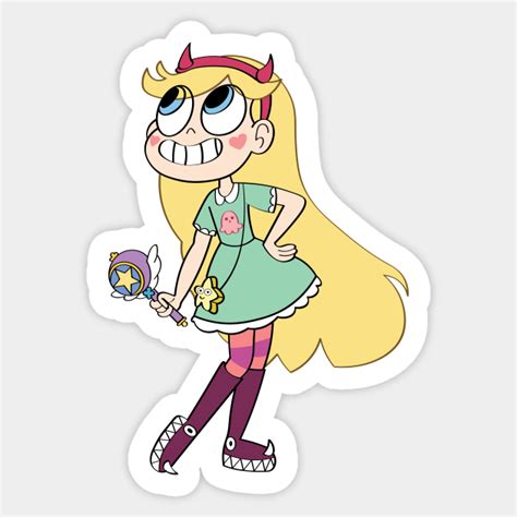 star butterfly is happy - Star Vs The Forces Of Evil - Sticker | TeePublic