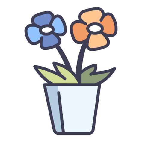 Flower Maxicons Lineal Color Icon