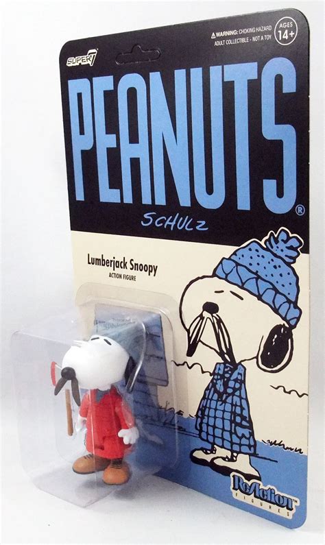 Snoopy The Peanuts Super Reaction Figures Lumberjack Snoopy