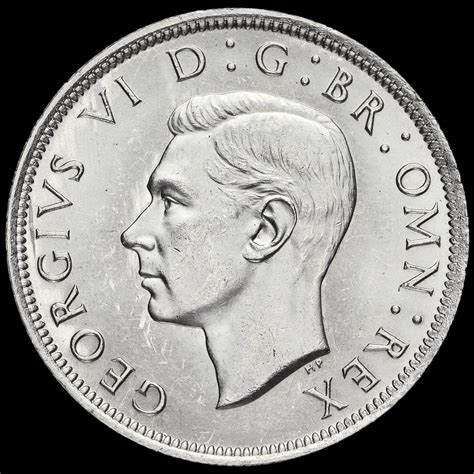 1943 George VI Silver Half Crown