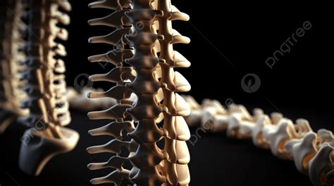 Human Spine In A Black Background Picture Of Spine And Discs Medicine