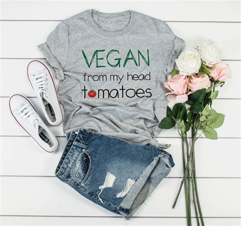 Funny Vegan Shirt Vegan Shirt Vegan From My Head Tomotoes Etsy