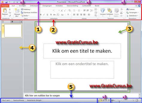 Cursus Powerpoint 2010 Kennismaken Met Powerpoint 2010 1