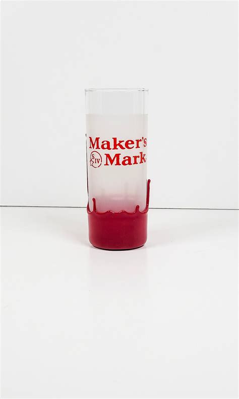 Makers Mark Frosted Wax Dipped Collins Glass T For Husband Etsy