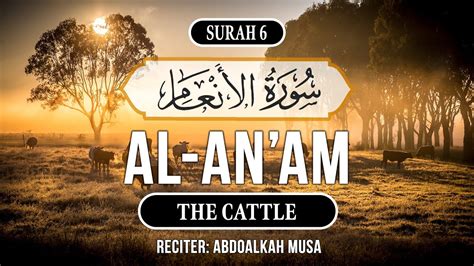 Surah Al An Am Surah The Cattle With English Translations Youtube