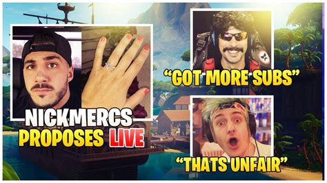 Nickmercs Proposes Live Drdisrespect Roasts Ninja Fortnite