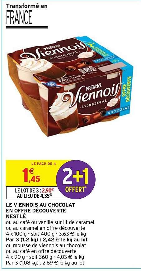 Promo Le Viennois Au Chocolat En Offre D Couverte Nestl Chez