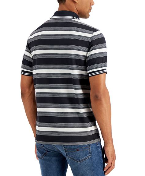 Club Room Mens Striped Sporty Polo Shirt Created For Macys Macys