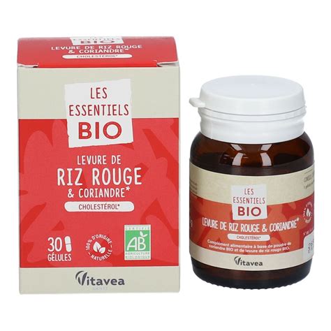 Vitavea Les Essentiels Levure de Riz Rouge Corian 30 Gélules