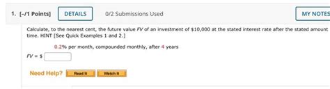 Solved Calculate To The Nearest Cent The Future Value FV Chegg