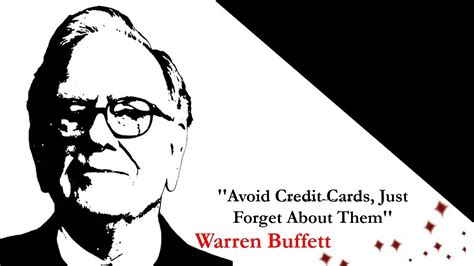 Warren Buffett Avoid Credit Cards Just Forget About Them Youtube