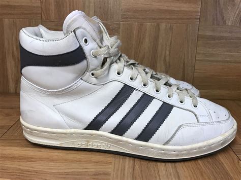 Rare🔥 Adidas Vintage Basketball Shoes White Leather Gem