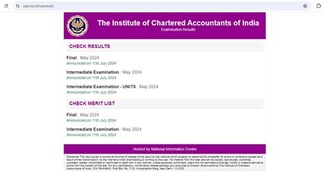 ICAI CA Inter Final 2024 Results Websites To Check Score Icai Org