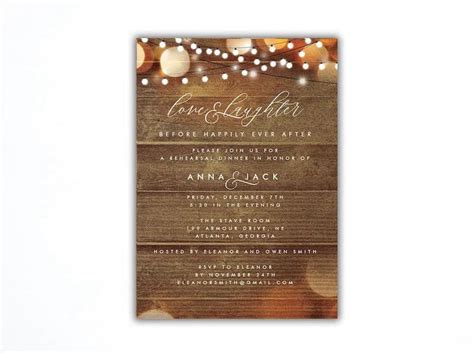 Wedding Rehearsal Dinner Invitation Ideas Rustic Rehearsal Dinners ...