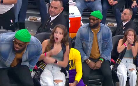 La Increíble Reacción Aficionada Que Se Sentó A Un Lado De Lebro James Mediotiempo