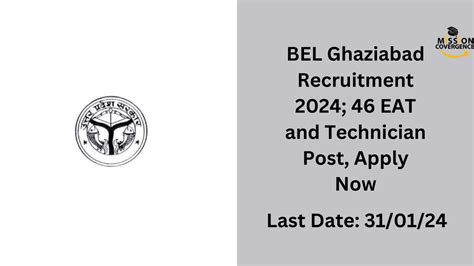 BEL Ghaziabad Recruitment 2024 46 EAT And Technician Post Apply Now