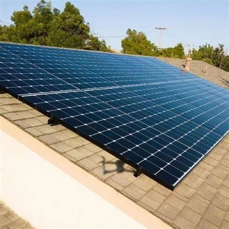 Mounting Structure Grid Tie Monocrystalline Solar Power Plant For