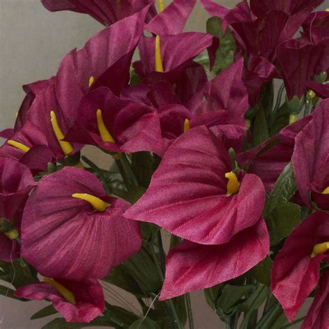 252 Mini Calla Lily Burgundy Efavormart