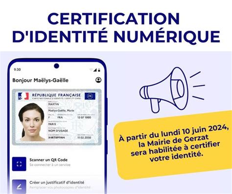 Certification D Identit Num Rique En Mairie Compter Du Juin