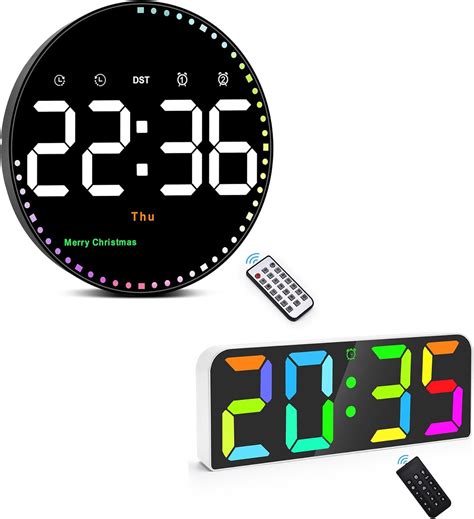 Amazon Szelam Digital Wall Clock Led Digital Alarm Clock Large