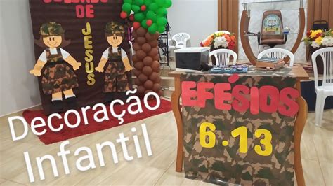 Decora O Para Culto Infantil Soldado De Jesus Ou Ex Rcito De Cristo