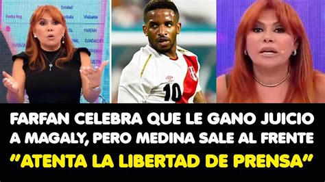 FARFAN CELEBRA QUE LE GANO JUICIO A MAGALY PERO MEDINA SALE AL FRENTE