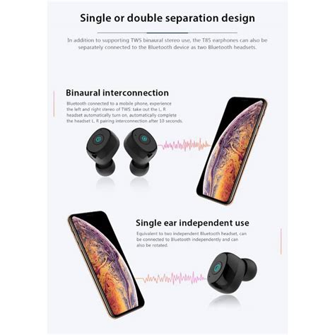 Awei T85 TWS Magnetic True Wireless Stereo Bluetooth 5 0 Earbuds With