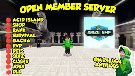 Best Server Mcpe Indonesia Survival Terbaik On Jam Anti