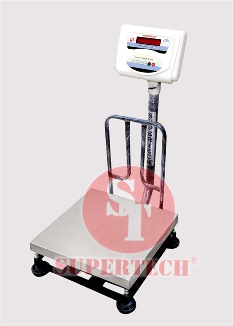 SUPERTECH Mild Steel Bench Scale Capacity 50kg 100kg Model Name