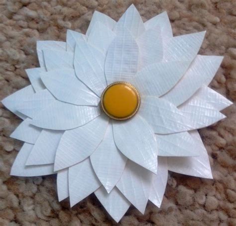 Flat Flower With Button Center Add To White Things Wtj Page Duct