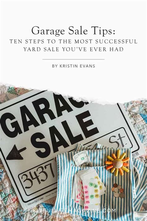 Garage Sale Tips Ten Steps To The Most Successful Yard Sale Possible