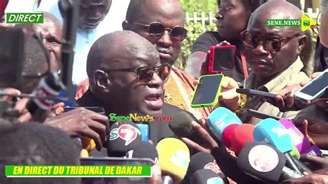 Le procès Ousmane Sonko Adji Sarr renvoyé Me El Hadji Diouf réagit