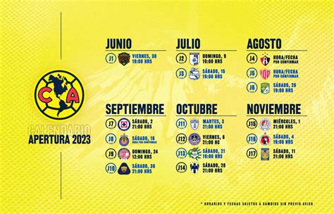 Club América on Twitter: "Águilas, el calendario Apertura 2023 está ...