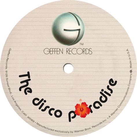 Geffen Record Label - The Disco Paradise