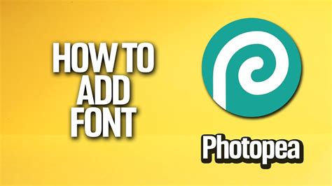 How To Add Font In Photopea Tutorial Youtube