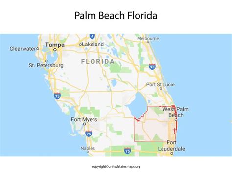 Palm Beach Florida Map Map Of West Palm Beach Florida