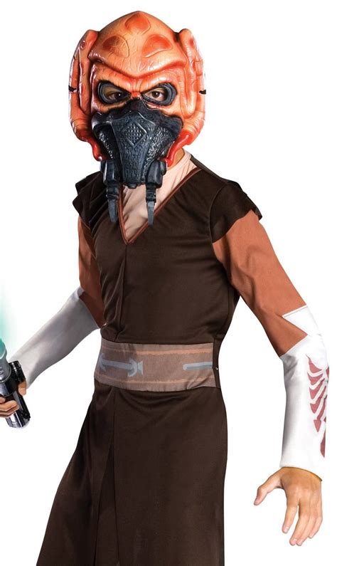 Boys Plo Koon Fancy Dress Costume Kids Star Wars Plo Kloon Costume