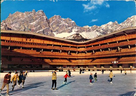 Cartoline Cortina DAmpezzo Stadio Olimpico Del Ghiaccio 1966 Nr