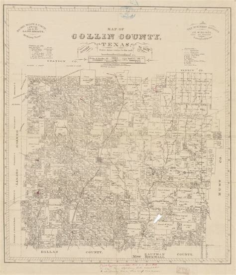 Map Of Collin County Texas Library Of Congress