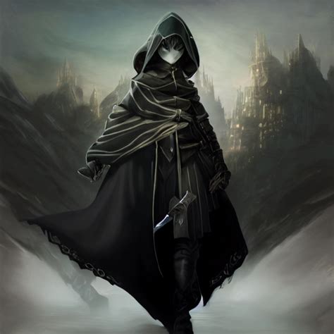 Fantasy Assassin Rogue With Cloak Cape Character By Midjourney Openart