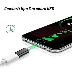 Ijizuo Adattatore Micro Usb A Usb C Pezzi Micro Usb Maschio A