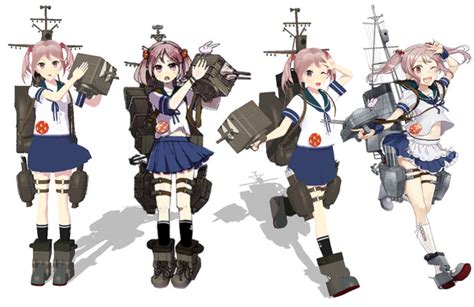 漣【mmd艦これ改造モデル】比較左頬槭樹式 改変 木村天祐 さんのイラスト ニコニコ静画 イラスト