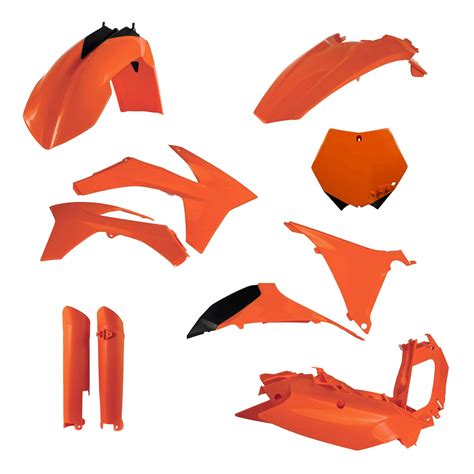 Kit plastique complet Acerbis KTM 250 SX 2011 Orange Brillant Pièces