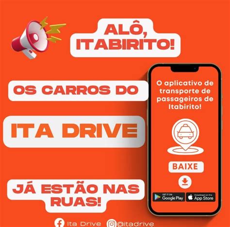 Aten O Ita Drive Aplicativo De Transporte De Passageiro De Itabirito