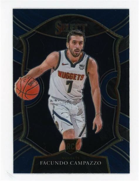 Panini Select Facundo Campazzo Rookie Card Rc Blue