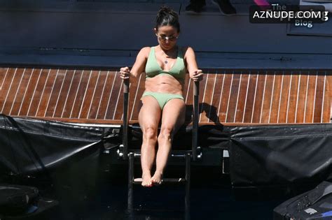 Demi Moore Flaunts Her Fabulous Figure In A Green Bikini In The Greek Islands Aznude