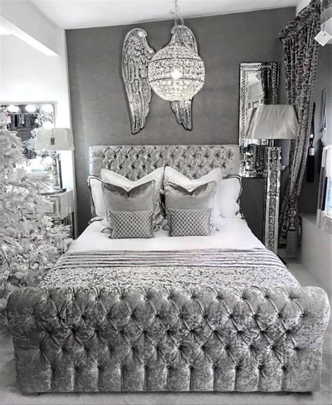 Grey Glam Bedroom Ideas Silver And Grey Bedroom Silver Bedroom Decor Grey Bedroom Design