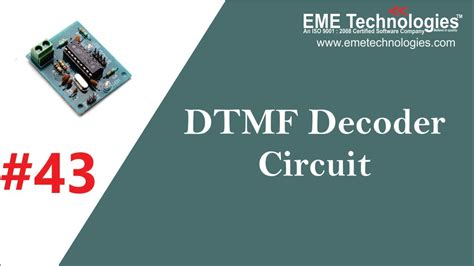 Dtmf Decoder Circuit Diagram Explanation