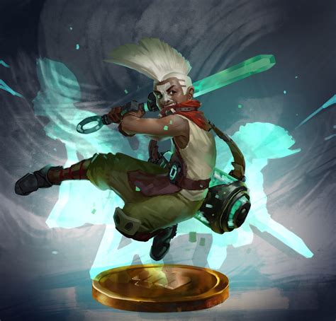 Ekko By Hozure Hd Wallpaper Fan Art Artwork League Ekko League Of