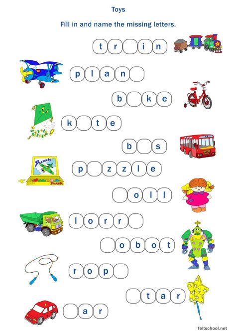 Toys online worksheet for grade 2. You can do the exercises online or ...